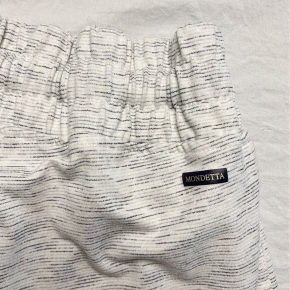 Mondetta Bermuda Shorts White Grey Space Dye Comfortable Athleisure Size Medium - Picture 6 of 10